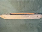 Vtg Wooden Weavers Loom Shuttle With  1 Yarn Spindle Bobbin 18    Primitive