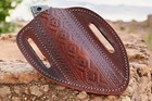 Genuine Leather Hand Crafted Belt Sheath For Folding Blade Knife Edc 941