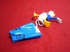 Donald Duck Figure Parachute Skydiving Pvc Walt Disney 