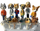 6 Doogie Profession Bodies  11 Interchangeable Breed Head Figurines