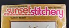 Unfinished Vtg Sunset Stitchery Country Brunch Needlepoint Crewel Kit  2386