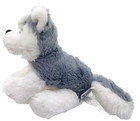 Webkinz Lil Kinz Gray White Furry Husky Puppy Dog 6  Plush  hs120 No Code Ganz