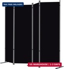 Rantila 4 Panel Room Divider  6 Ft Folding Privacy Screen With Wide Feet  Freest