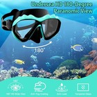Scuba Diving Mask Tempered Glass Lens Swim Goggles Snorkeling Panoramic