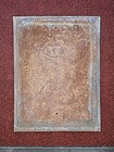 Antique Metal Ceiling Tin Tile 27x20    Victorian Lady Swinging On Tree Vine