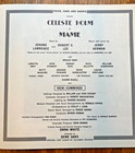Rare 1967 Stage Program For The Fisher Theatre Mame With Angela Landsbury