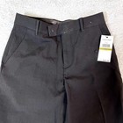 Calvin Klein Boys Black Flat Front Slim Fit Dress Pants Size 14