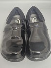 Klogs Womens Mission Slip On Black Patent Leather Nurse Work Shoe Non Slip  Sz 9