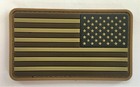 Coyote Tan Us Flag  reverse  Pvc Patch Seal Marsoc Special Forces Gb 29