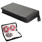 80 Disc Cd Holder Dvd Case Storage Wallet Vcd Organizer Faux Leather Zipper Bag