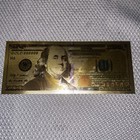 24k Gold Plated Foil  100 Dollar Bill Collectible Novelty Collection Note Gift