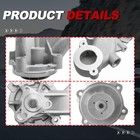 Engine Water Pump Automotive W o Ring 3 Bolt Pulley Flange Aw6741 43016 Compa   