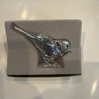 Vtg Christofle Lumiere D argent Silver Light Plated Bird  Figurine 4 