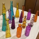 15 Different Decorative Colored   Shaped Bottles 6 5 To 12 Inches