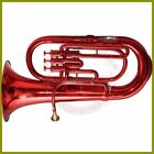 Excellent Euphonium  Silver  3 Valve With Case And Mouthpiece Heavy Quality