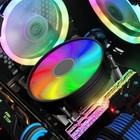 For Intel Lga - 80mm Rgb Cpu Cooler Fan With Heatsink
