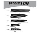 5 Pack Black Kitchen Knife Sheaths  Plastic Blade Guards For 8   5   3 5   Chef