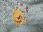 Vtg 4pc  Winnie The Pooh Spring Maid Teal Bath Hand Towel Washcloth Set Cotton