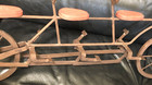 Vintage Antique Miniature Salesman Model Triple Tandem Bicycle  Authentic Rare