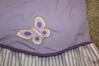 Geenny Lavender Butterfly Purple Nursery Window Valance Curtain Baby Girl Decor