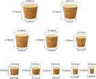 Jetec 100 Pack Assorted Cork Stoppers For Wine Bottle Crafts Home Decor   10 Dif