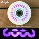 Light Up Inline Skate Wheels   Roller Blade Wheels 76mm 80mm With Bearings Ab   