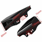 Pair Gloss Black Mid-frame Air Deflector Heat Shield For Harley Touring 01-2008