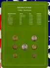 Coin Sets Of All Nations Peru 1985-1988 Unc 5 Intis 1987 1 Inti 1986