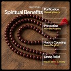 Sandalwood Chandan Mala Rosary   Wooden Prayer Beads Jaap Mala 10mm Unisex