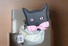Bath   Body Works Halloween Black Cat Pink Bow Coin Purse Keychain Summerween 25