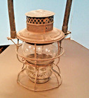 Adlake  No  250 Railroad Lantern - Wood Handle Over Wire Bail  Pre-owned