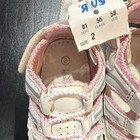 Girls Fisherman Sandal White Pink Striped Sports Baby Shoes Size 2