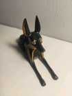 Anubis Egyptian Sitting God Statue Figurine Jackal Ancient Afterlife Deity 