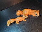 2 Ceramic Squirrel Wall Hanging 7    8  Figurines Japan Norcrest  Cute Set Read