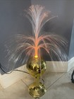 Vintage  Fantasia Fiber Optic Sunburst Rotating Table Lamp New  26   