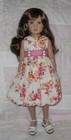 Kemper Danielle Doll Wig Size 6 7 Light Brown Long Hair   Full Bangs  ns  Nwt