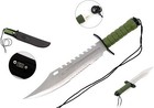 Snake Eye Tactical 16  Full Tang Survival Rambo Fixed Blade Hunting Knife  