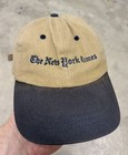 Vintage New York Times Newspaper Retro Logo Snapback Hat Cap Made In Usa Osfa