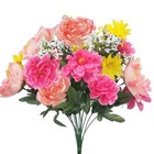 18 5   Spring Flowers Cemetery Flowers Artificial Peonies Silk Flower 