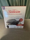 New Sunbeam Microplush Heated Blanket Twin Size Gray New Electric Heated Throw