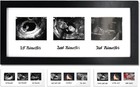 Triple Sonogram Pregnancy Frame     Baby Ultrasound Picture Frame With Story Fo   