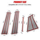 G Stainless Steel Door Pillar Post Trim For Chevy Malibu 2016-2021