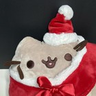New Tags Gund Pusheen Santa Outfit Christmas Plush 10  Stuffed Cat 2015 Ltd Ed