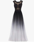 Women s Lace Appliques Prom Evening Dresses Formal Long Wedding Party Gowns