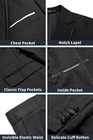 Men s 2 Piece Suit Notched Lapel Button Slim Fit Formal Wedding Prom Tuxedo S   