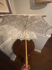 Vintage Lace Parasol Umbrella   Victorian Style Decorative Bridal Umbrella 