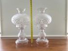 Rare Vintage Waterford Crystal Alana Inishmaan Hurricane Lamps 18-5 8 
