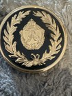 Vintage Revlon Compact With Golden And Black Design 