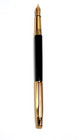 Caran D ache Madison Bicolor Black   Gold Fountain Pen Med 18c Nib 4690 482m 4
