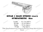 Sound Instrument Acoustic Sitar 7 Main String 9 Sympathetic String High Quality